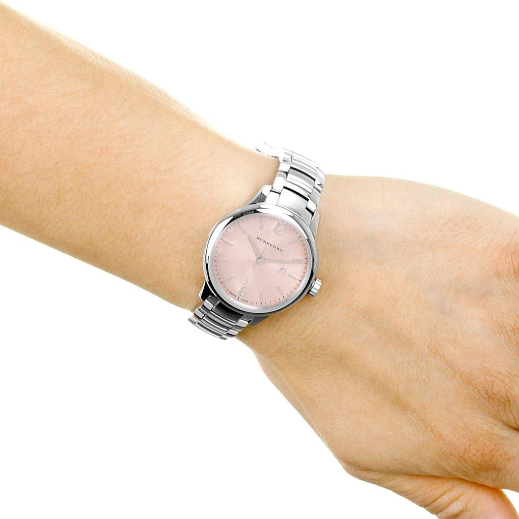 【電池交換済】BURBERRY バーバリー BU10111 腕時計 ピンク Burberry Stainless Steel 32mm Classic Quartz Watch Pink BU10111