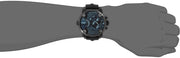Diesel Little Daddy Black Dial Black Leather Strap Watch For Men - DZ7334