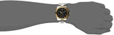 Guess Commander Chronograph Black Dial Two Tone Steel Strap Watch for Men - GW0056G4