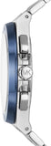 Michael Kors Lennox Chronograph Blue Dial Silver Steel Strap Watch For Men - MK8938