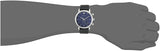 Emporio Armani Luigi Chronograph Blue Dial Black Leather Strap Watch For Men - AR1736