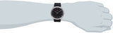 Calvin Klein Surround Black Dial Black Leather Strap Watch for Men - K3W211C1