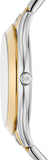 Michael Kors Slim Runway Three Hand Silver Dial Two Tone Steel Strap Watch For Women - MK4735