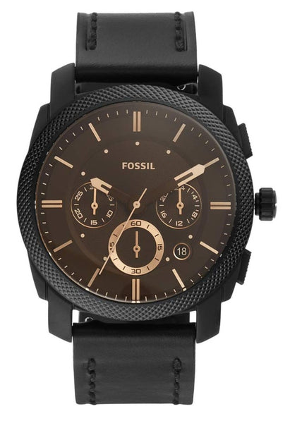 Fossil machine chronograph black best sale