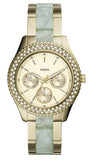 Fossil Stella Multifunction Gold Dial Two Tone Steel Strap Watch for Women - ES4757