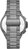 Michael Kors Lennox Chronograph Quartz Grey Dial Grey Steel Strap Watch For Men - MK9102