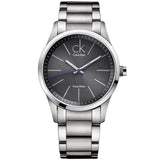 Calvin Klein Bold Grey Dial Silver Steel Strap Watch for Men - K2241107