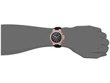 Michael Kors Dylan Chronograph Black Dial Black Rubber Strap Watch For Women - MK8557