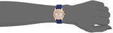 Guess Confetti Diamonds Gold Dial Blue Rubber Strap Watch For Women - W1098L6