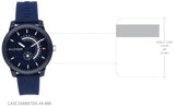 Tommy Hilfiger Denim Quartz Blue Dial Blue Rubber Strap Watch for Men - 1791482