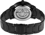 Fossil Neutra Automatic Skeleton Black Dial Black Steel Strap Watch for Men - ME3183