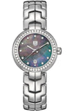 Tag Heuer Link Diamonds Trilogy Cameron Diaz Quartz Mother of Pearl Dial Silver Steel Strap Watch for Women - WAT1419.BA0954