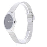 Calvin Klein Minimal Grey Dial Silver Mesh Bracelet Watch for Women - K3M221Y3