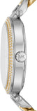 Michael Kors Catelyn Three-Hand Crystals Silver Dial Two Tone Steel Strap Watch for Women - MK4633