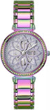 Guess Lily Analog Purple Dial Purple Steel Strap Watch For Women - GW0528L4