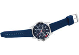 Tommy Hilfiger Mason Blue Dial Blue Rubber Strap Watch for Men - 1791791