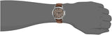 Fossil Grant Chronograph Brown Dial Brown Leather Strap Watch for Men - FS5214