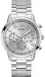 Guess Hendrix Silver Dial Silver Steel Strap Watch for Men - GW0066G1