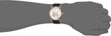 Emporio Armani Luigi Automatic Silver Dial Black Leather Strap Watch For Men - AR60013