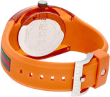 Gucci Sync XXL Quartz Orange Dial Orange Rubber Strap Unisex Watch - YA137108