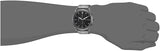 Fossil The Commuter Black Dial Grey Steel Strap Watch for Men - FS5400