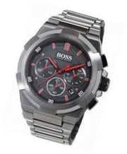 Hugo Boss Supernova Chronograph Grey Dial Grey Steel Strap Watch for Men - 1513361