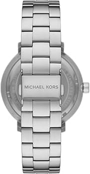 Michael Kors Blake Quartz Black Dial Silver Steel Strap Watch for Men - MK9133