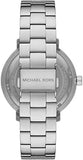 Michael Kors Blake Quartz Black Dial Silver Steel Strap Watch for Men - MK9133