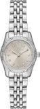 Michael Kors Lexington Three-Hand Silver Dial Silver Steel Strap Watch for Women - MK4843