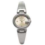 Gucci Guccissima Quartz Silver Dial Silver Steel Strap Watch For Women - YA134502