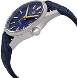 Jam Tangan Tag Heuer Carrera Quartz dengan Dial Biru dan Tali Kulit Anak Sapi Biru untuk Wanita - WAR1112.FC6391