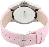 Guess Limelight Quartz Diamonds Pink Dial Pink Denim Strap Watch For Women - W0775l15