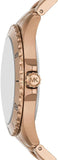 Michael Kors Everest Three Hand Quartz Black Dial Gold Steel Strap Watch For Men - MK9140