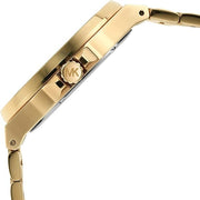 Michael Kors Lennox Three-Hand Quartz Gold Dial Gold Steel Strap Watch For Men - MK8939