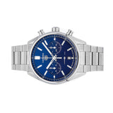 Tag Heuer Carrera Chronograph Blue Dial Silver Steel Strap Watch for Men - CBN2011.BA0642