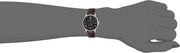 Tommy Hilfiger Aiden Quartz Black Dial Brown Leather Strap Watch for Men - 1791309