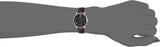 Tommy Hilfiger Alden Quartz Black Dial Brown Leather Strap Watch for Men - 1791309