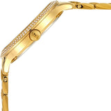 Michael Kors Slim Runway Crystals Gold Dial Gold Steel Strap Watch for Women - MK3632