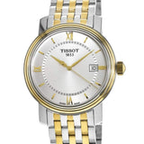 Tissot T Classic Bridgeport Silver Dial Two Tone Mesh Gelang Jam Tangan Untuk Pria - T097.410.22.038.00
