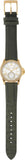 Michael Kors Mini Everest Crystals White Dial Green Leather Strap Watch for Women - MK4720