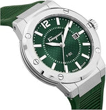 Salvatore Ferragamo F-80 Green Dial Green Rubber Strap Watch for Men - SFHY02722