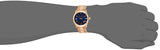 Michael Kors Runway Blue Dial Rose Gold Stainless Steel Strap Watch for Women - MK7065