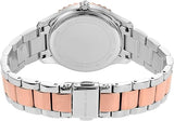 Michael Kors Layton Three Hand Pink Dial Two Tone Steel Strap Watch For Women - MK6894