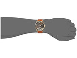 Fossil The Commuter Twist Black Dial Brown Leather Strap Watch for Men -  ME1165