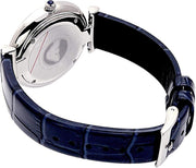 Emporio Armani Gianni T Bar Quartz Blue Dial Blue Leather Strap Watch For Men - AR11300