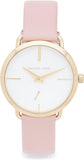 Michael Kors Portia Quartz White Dial Pink Leather Strap Watch For Women - MK2659