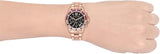 Michael Kors Everest Chronograph Black Dial Rose Gold Steel Strap Watch for Women - MK6972