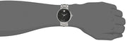 Movado 1881 Automatic Black Dial Silver Steel Strap Watch for Men - 606914