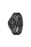 Hugo Boss Volane Black Dial Black Steel Strap Watch for Men - 1513950