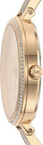 Michael Kors Jaryn Quartz Gold Dial Black Steel Strap Watch For Women - MK4544